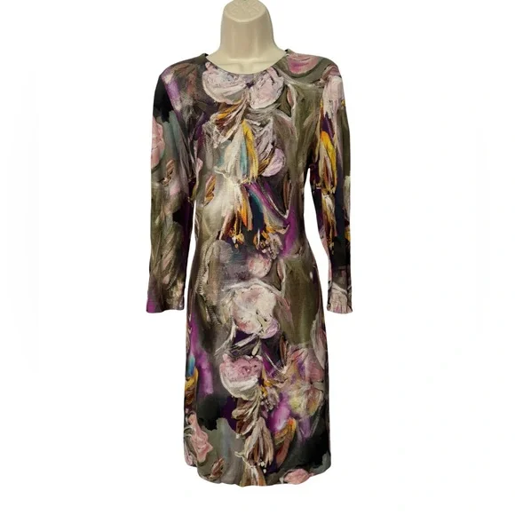 Karen Kane Multicolor Abstract 3/4 Sleeve Dress - Picture 11 of 11